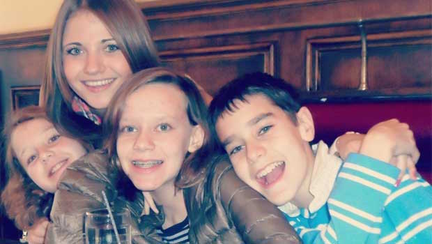 Image courtesy of the Lemberg family The Lemberg family with their au pair, Charlotte
