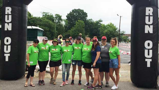Image courtesy of Suzanne Miller Au Pairs at the Ironman