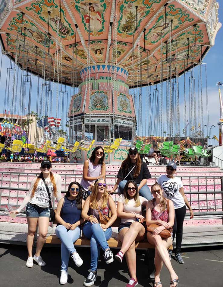Image courtesy of Dina Nichols Au pairs in San Diego when to the carnival.