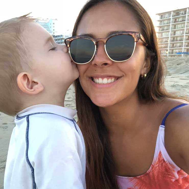 Image courtesy of Christina Landis Capturing special moments between au pair Alyz and her host baby.