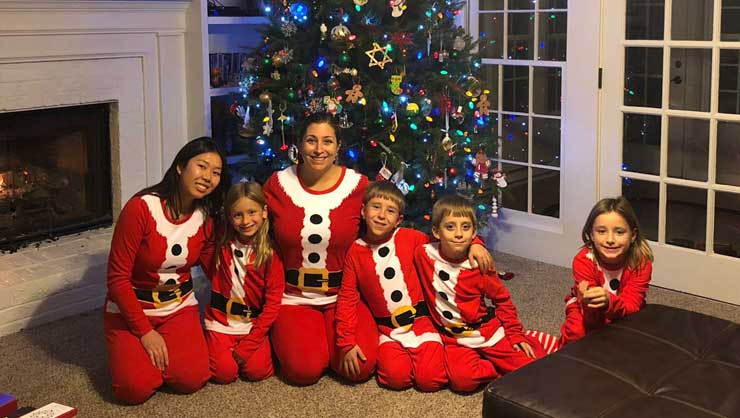 Image courtesy of Allison Flynn Nothing says Christmas like matching pajamas!