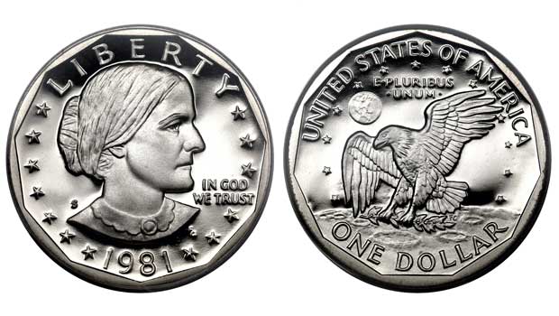 Anthony was the first woman to appear on a U.S. coin.