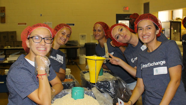 Photo courtesy of Nancy Perry Participants volunteering at J Day in Virginia Beach.