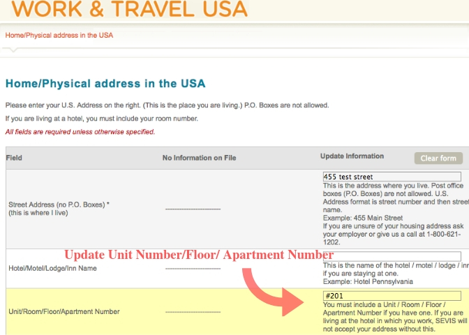 You must give InterExchange the address where you live